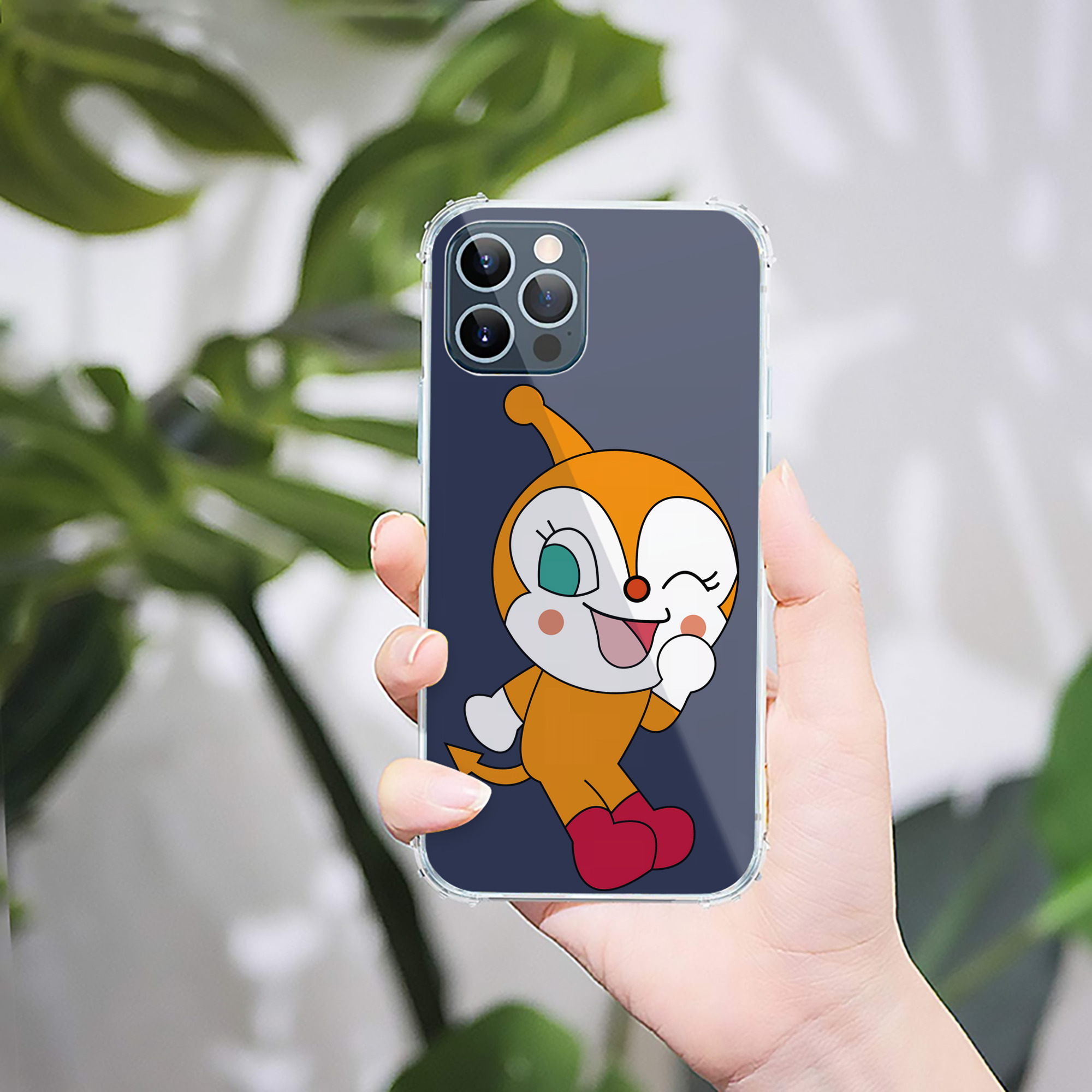 （画像用） アンパンマン Anpanman 【iPhone 12シリーズ対応】透明スマホケース（クリアソフトケース）